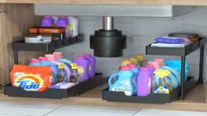 DEKAVA 2-Tier Bathroom Cabinet Organizer – Maximize Storage Under Your Sink