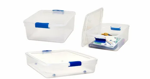 Secure lids, ideal for organizing clothes and bed linens