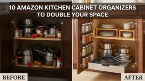 10 Amazon Kitchen Cabinet Organizers and Storage Ideas to Double Your Space